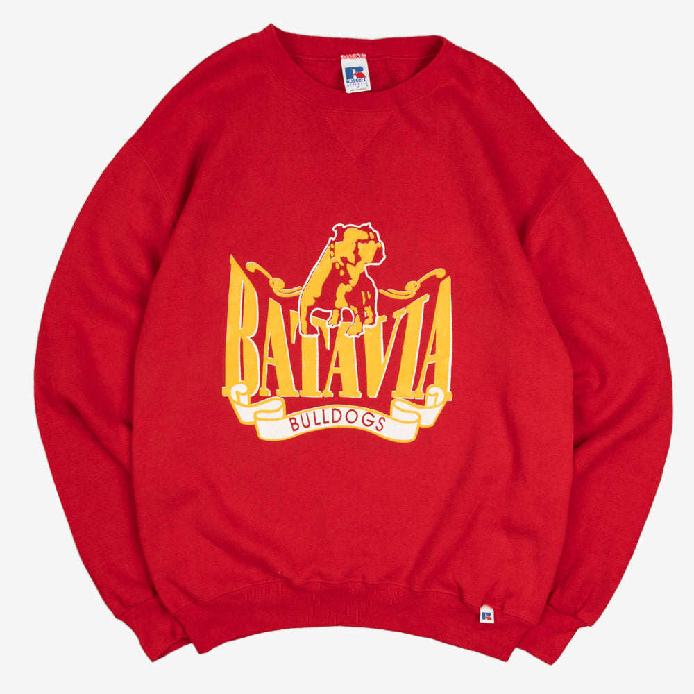 MEN'S VINTAGE RUSSELL ATHLETIC BATAVIA BULLDOGS SWEATSHIRT - MEDIUM