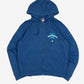 MEN'S VINTAGE RUSSELL ATHLETIC BAYERN ZIP UP HOODED SWEATSHIRT - MEDIUM