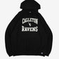 MEN'S VINTAGE RUSSELL ATHLETIC CARLETON RAVENS HOODED SWEATSHIRT - XX-LARGE