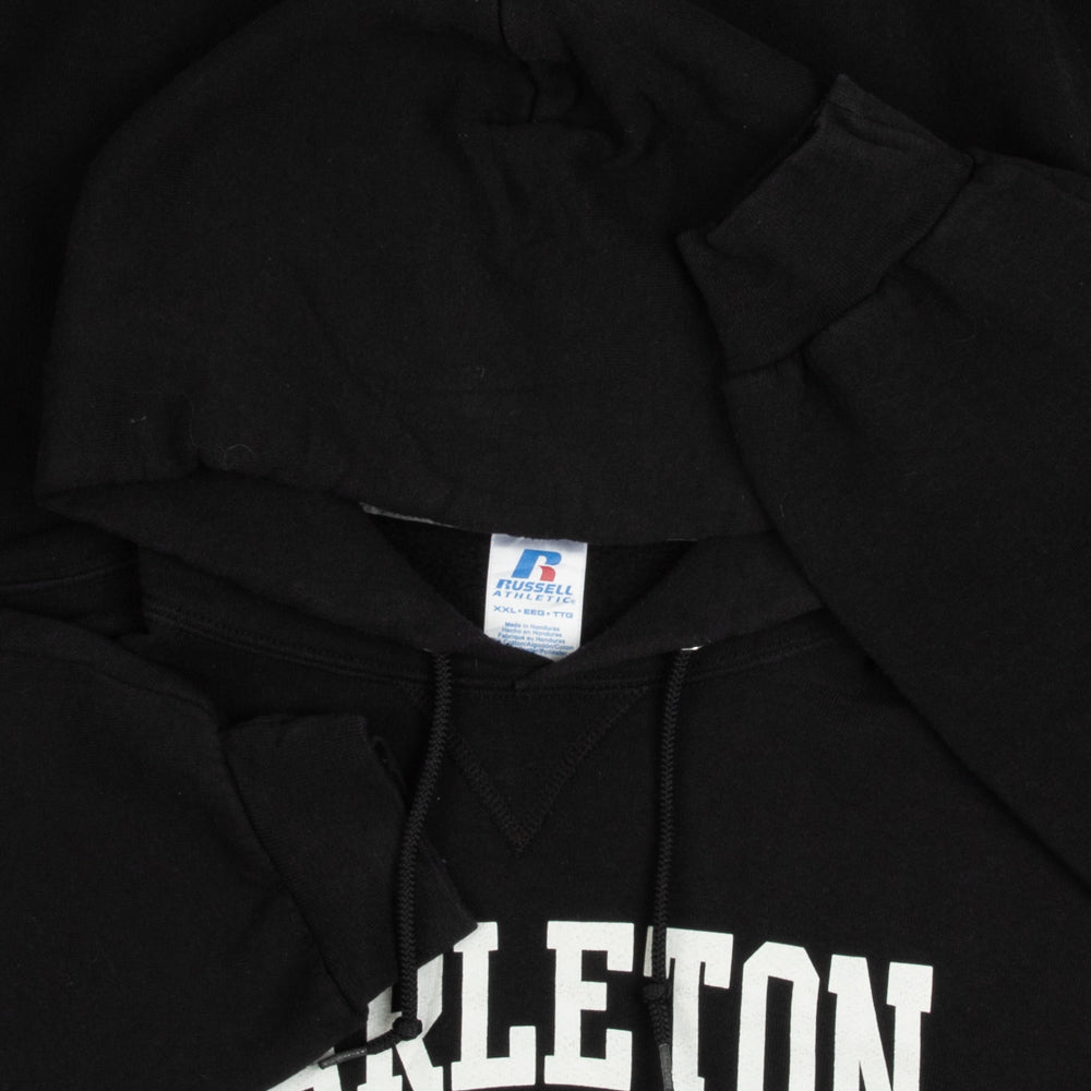 MEN'S VINTAGE RUSSELL ATHLETIC CARLETON RAVENS HOODED SWEATSHIRT - XX-LARGE