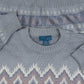 WOMEN'S VINTAGE 1990S PATTERNED KNITTED JUMPER - X-LARGE