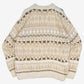 MEN'S VINTAGE 1990S STRUCTURED PATTERNED KNITTED JUMPER - X-LARGE