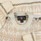 MEN'S VINTAGE 1990S STRUCTURED PATTERNED KNITTED JUMPER - X-LARGE