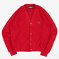 MEN'S VINTAGE 1990S KNITTED CARDIGAN - SMALL