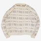 WOMEN'S VINTAGE 1990S STRUCTURED PATTERNED KNITTED JUMPER - LARGE