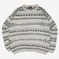 MEN'S VINTAGE 1990S PATTERNED KNITTED JUMPER - XX-LARGE
