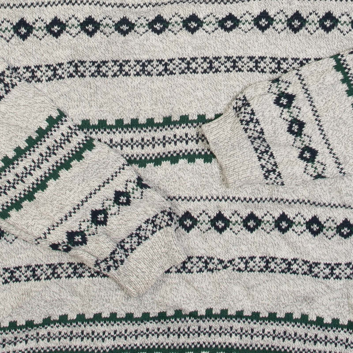 MEN'S VINTAGE 1990S PATTERNED KNITTED JUMPER - XX-LARGE