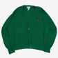 MEN'S VINTAGE 1990S IZOD KNITTED CARDIGAN - X-LARGE