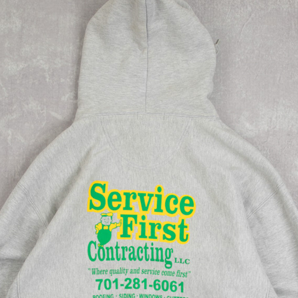 MEN'S VINTAGE SERVICE FIRST HOODED HEAVYWEIGHT SWEATSHIRT - X-LARGE