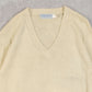 WOMEN'S VINTAGE 1980S V-NECK KNITTED JUMPER - MEDIUM