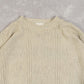 WOMEN'S VINTAGE 1990S STRUCTURED KNITTED JUMPER - LARGE