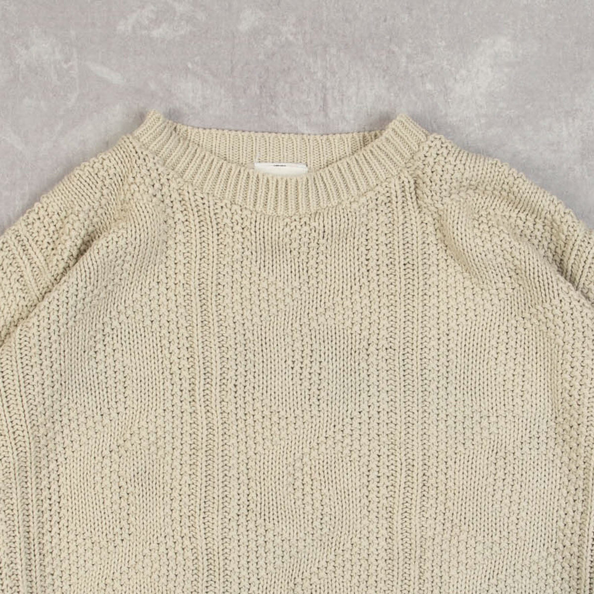 WOMEN'S VINTAGE 1990S STRUCTURED KNITTED JUMPER - LARGE