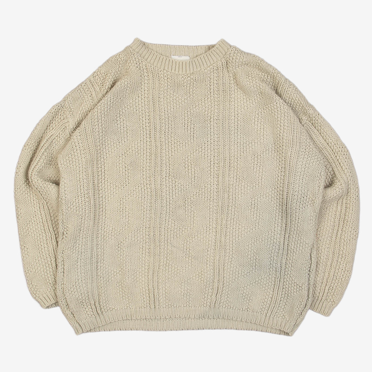 WOMEN'S VINTAGE 1990S STRUCTURED KNITTED JUMPER - LARGE