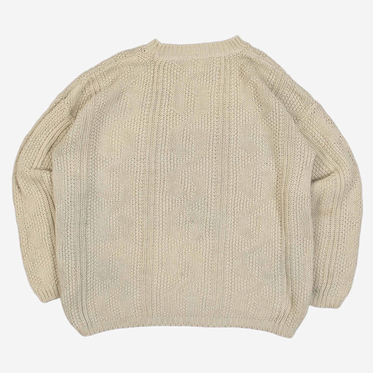 WOMEN'S VINTAGE 1990S STRUCTURED KNITTED JUMPER - LARGE