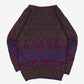 MEN'S VINTAGE 1980S PATTERNED KNITTED JUMPER - SMALL