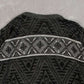 MEN'S VINTAGE 1990S PATTERNED KNITTED JUMPER - MEDIUM