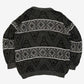 MEN'S VINTAGE 1990S PATTERNED KNITTED JUMPER - MEDIUM