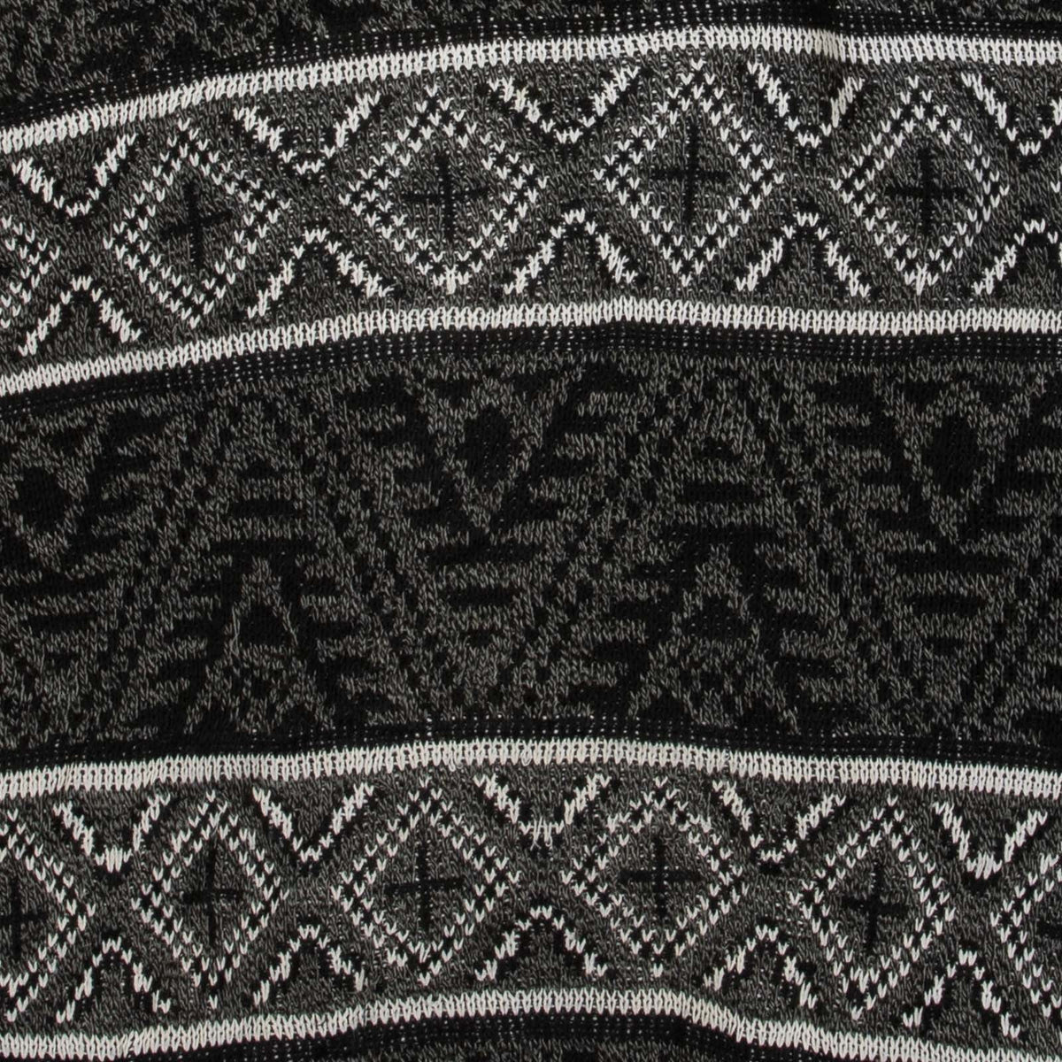 MEN'S VINTAGE 1990S PATTERNED KNITTED JUMPER - MEDIUM