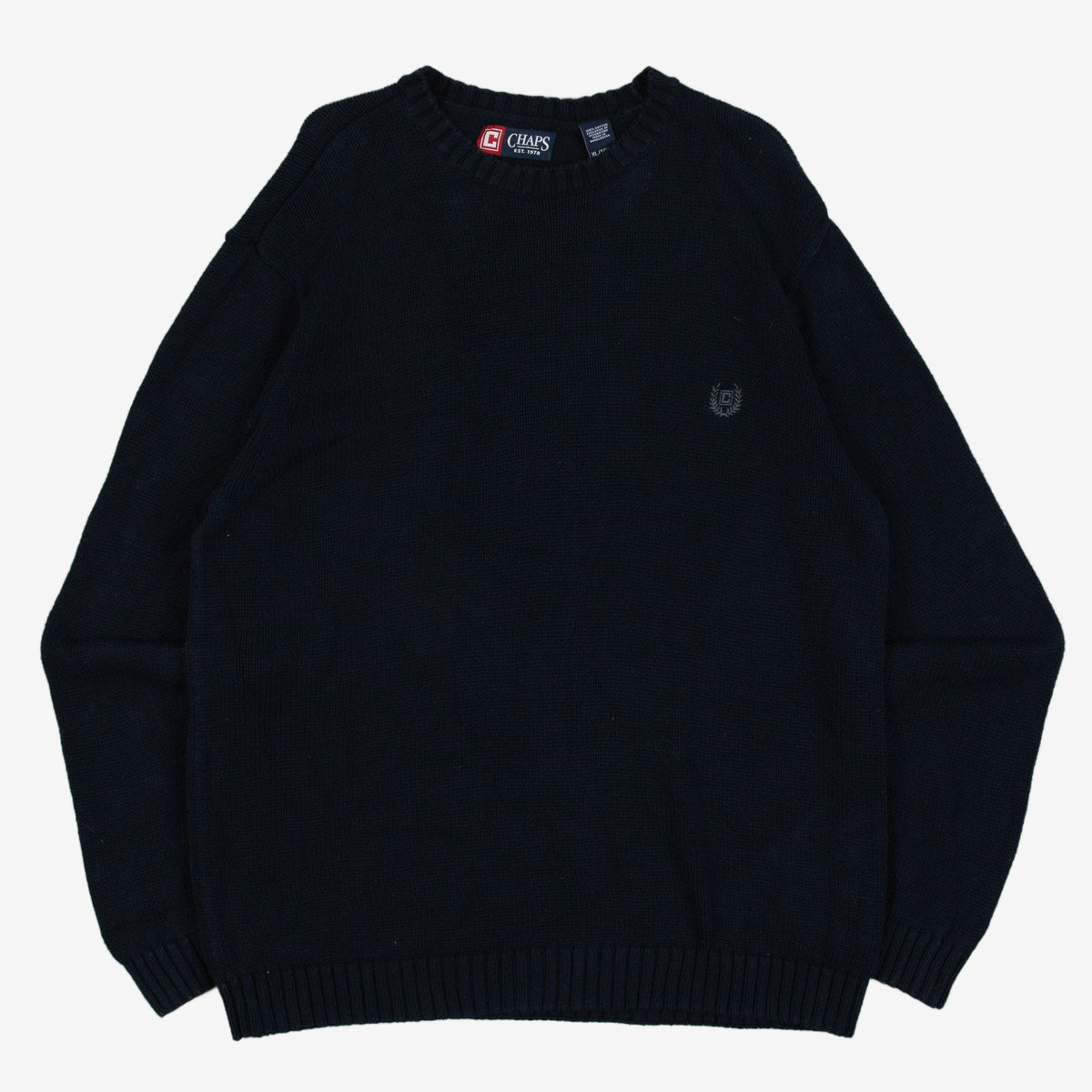 MEN'S VINTAGE CHAPS KNITTED JUMPER - X-LARGE