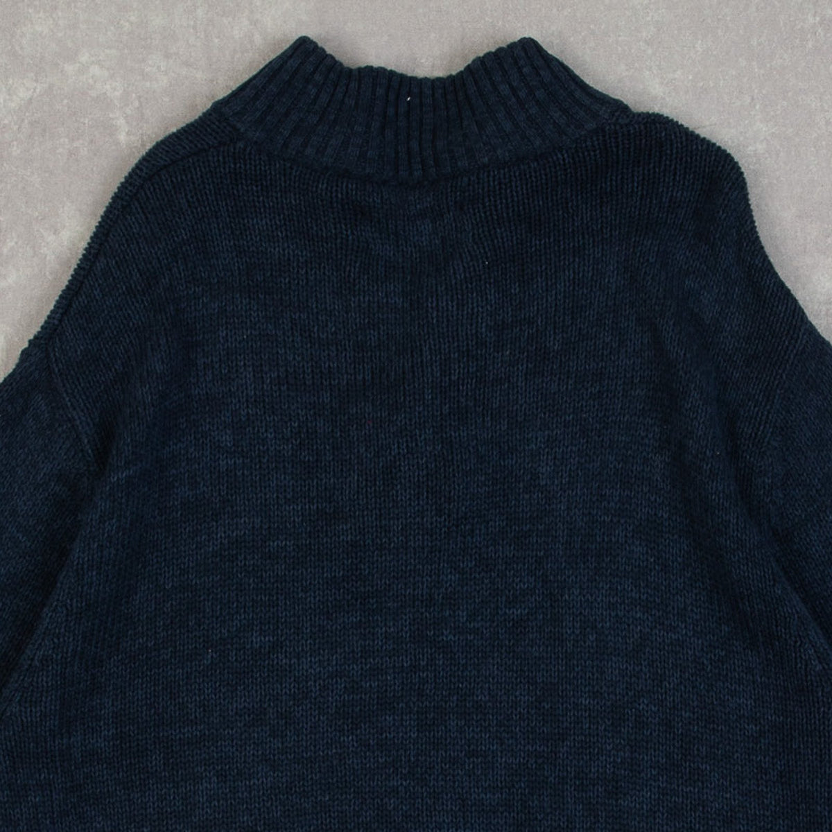 MEN'S VINTAGE CHAPS BUTTONED KNITTED JUMPER - MEDIUM