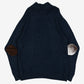 MEN'S VINTAGE CHAPS BUTTONED KNITTED JUMPER - MEDIUM