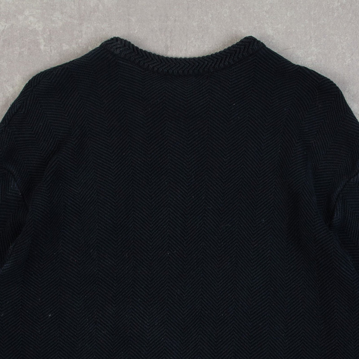 MEN'S VINTAGE CHAPS STRUCTURED KNITTED JUMPER - LARGE