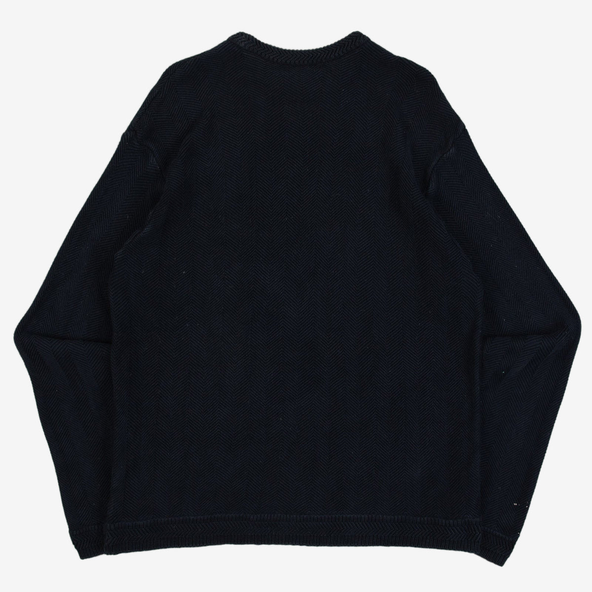 MEN'S VINTAGE CHAPS STRUCTURED KNITTED JUMPER - LARGE