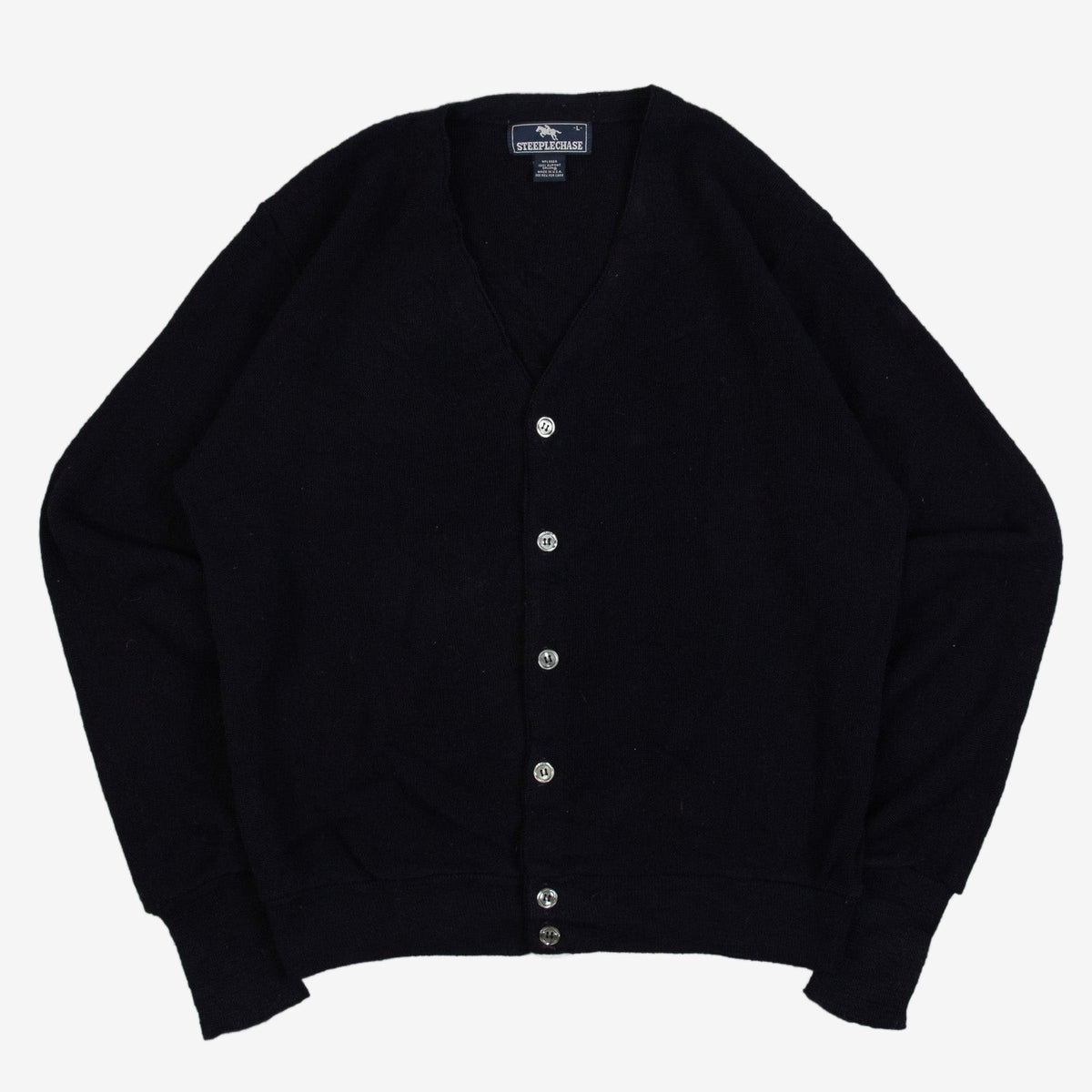 WOMEN'S VINTAGE 1990S KNITTED CARDIGAN - LARGE
