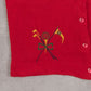 WOMEN'S VINTAGE 1980S GOLF KNITTED CARDIGAN - LARGE