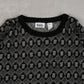 MEN'S VINTAGE 1990S PATTERNED KNITTED JUMPER - XXX-LARGE