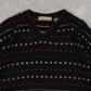 MEN'S VINTAGE 1990S STRUCTURED V-NECK KNITTED JUMPER - MEDIUM