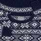 MEN'S VINTAGE 1990S PATTERNED KNITTED JUMPER - LARGE