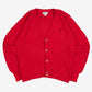 MEN'S VINTAGE 1980S IZOD KNITTED CARDIGAN - LARGE