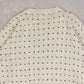 MEN'S VINTAGE 1990S STRUCTURED PATTERNED KNITTED JUMPER - LARGE