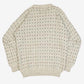 MEN'S VINTAGE 1990S STRUCTURED PATTERNED KNITTED JUMPER - LARGE