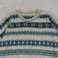 WOMEN'S VINTAGE 1980S PATTERNED KNITTED JUMPER - MEDIUM