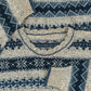 WOMEN'S VINTAGE 1980S PATTERNED KNITTED JUMPER - MEDIUM
