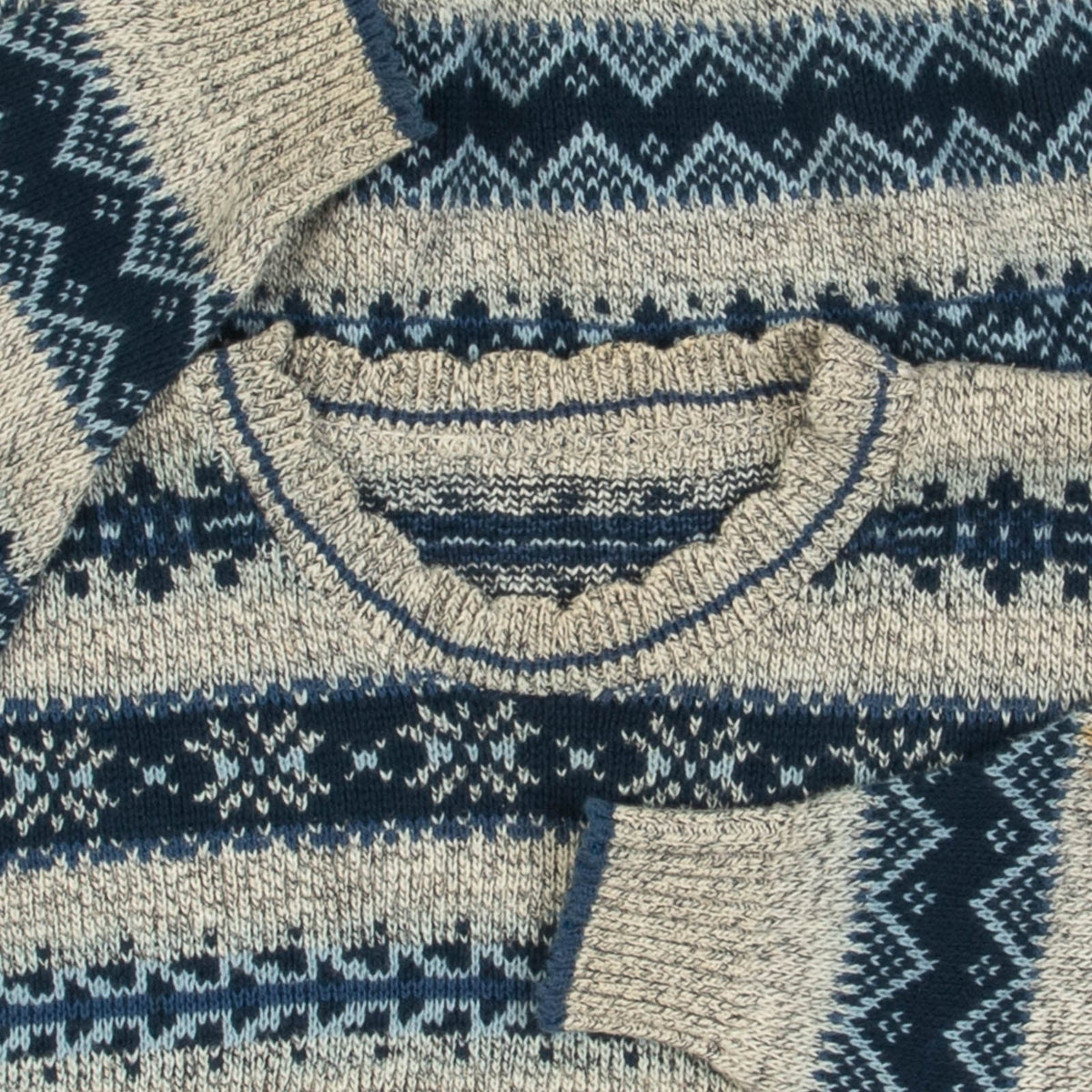 WOMEN'S VINTAGE 1980S PATTERNED KNITTED JUMPER - MEDIUM