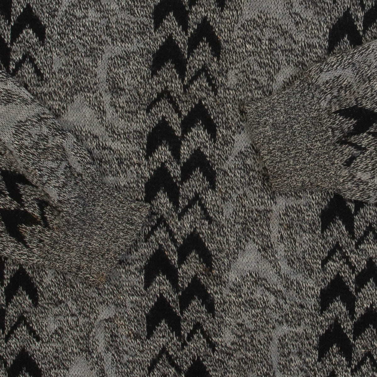 MEN'S VINTAGE 1990S PATTERNED KNITTED JUMPER - LARGE