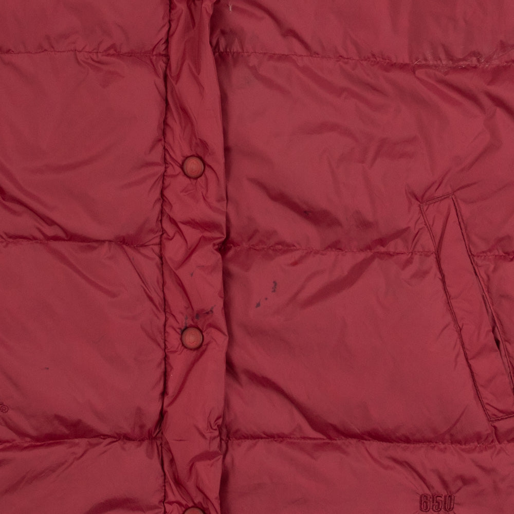 WOMEN'S VINTAGE GOOSE DOWN PUFFER GILET JACKET - SMALL