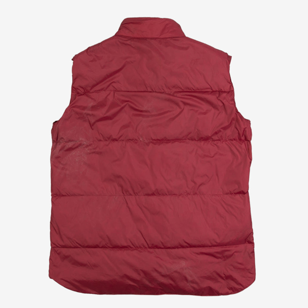 WOMEN'S VINTAGE GOOSE DOWN PUFFER GILET JACKET - SMALL