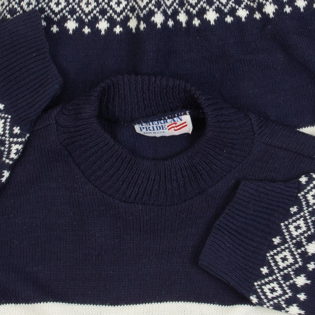 WOMEN'S VINTAGE 1980S STRIPED PATTERNED KNITTED JUMPER - X-LARGE