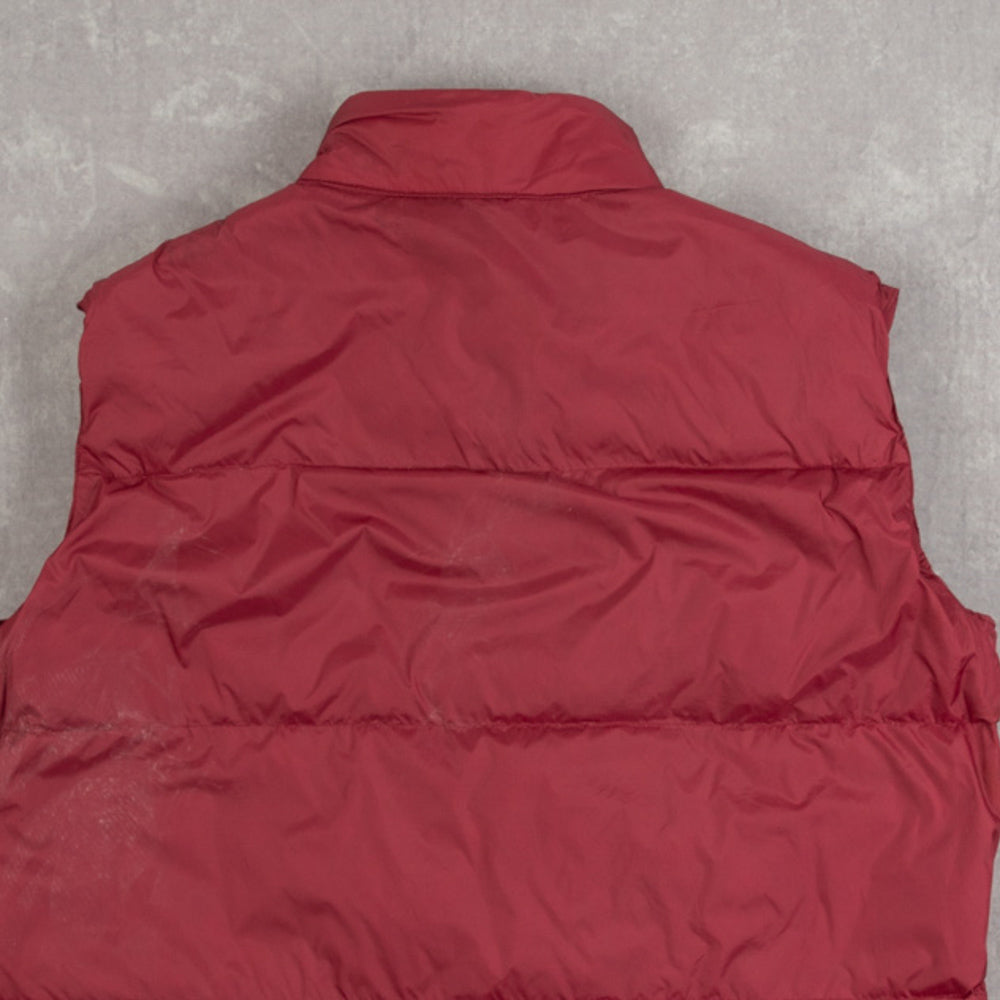 WOMEN'S VINTAGE GOOSE DOWN PUFFER GILET JACKET - SMALL