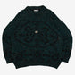 WOMEN'S VINTAGE 1980S PATTERNED KNITTED JUMPER - X-LARGE