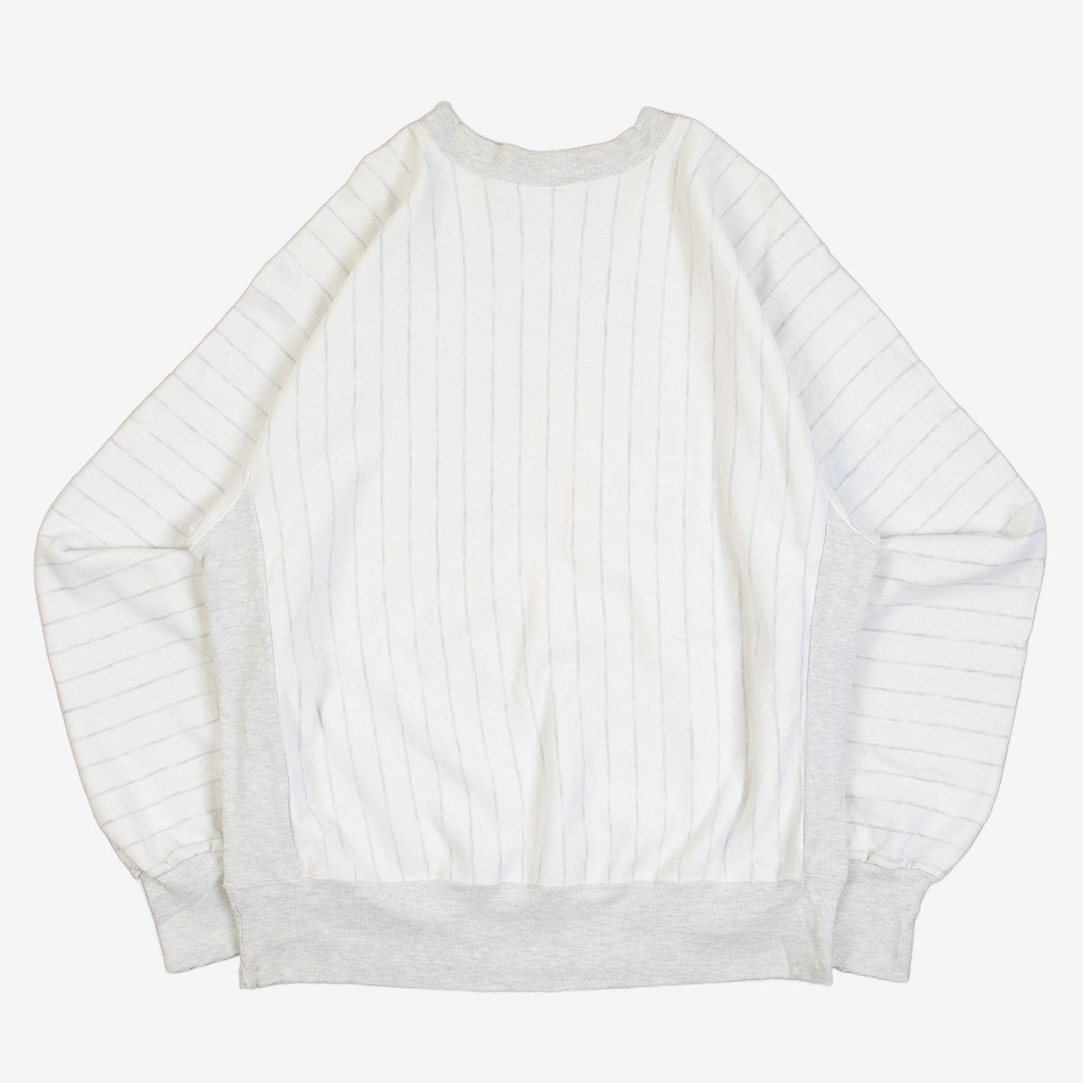 MEN'S VINTAGE 1990S UNIVERSITY OF MINNESOTA STRIPED SWEATSHIRT - LARGE