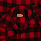 MEN'S VINTAGE 1980S CHECKED WOOL SHIRT JACKET - MEDIUM