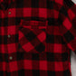 MEN'S VINTAGE 1980S CHECKED WOOL SHIRT JACKET - MEDIUM