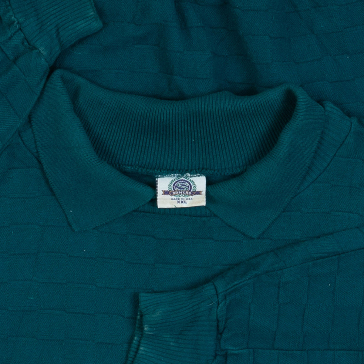 MEN'S VINTAGE 1990S FLAGSHIP STRUCTURED COLLARED SWEATSHIRT - XX-LARGE