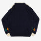 MEN'S VINTAGE 1990S ARGYLE PATTERNED KNITTED JUMPER - MEDIUM