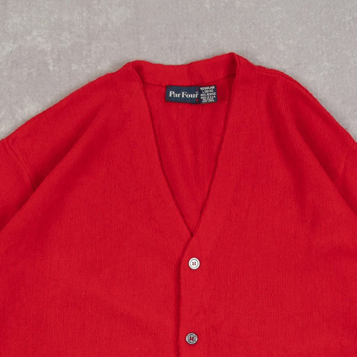 MEN'S VINTAGE 1980S KNITTED CARDIGAN - LARGE